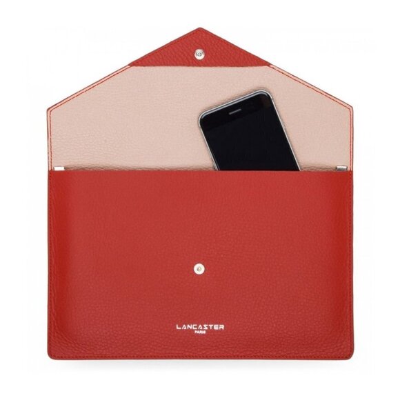 💕LANCASTER PARIS💕 Leather Envelope Clutch - Picture 8 of 12